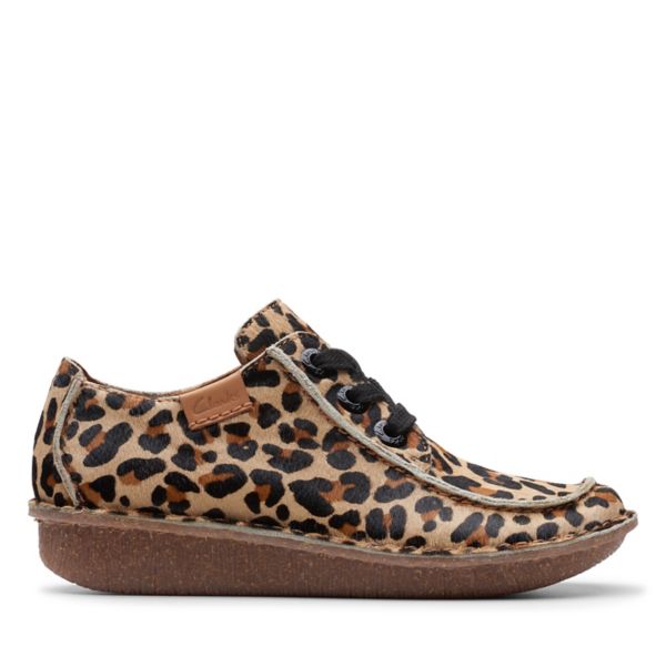 Clarks Womens Funny Dream Flat Shoes Leopard | CA-1543879
